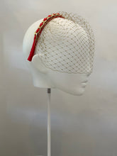 Load image into Gallery viewer, Birdcage veil - red