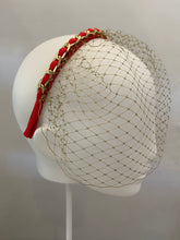 Load image into Gallery viewer, Birdcage veil - red